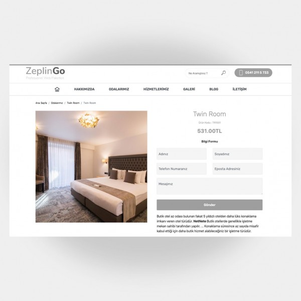 Otel Pansiyon Web Sitesi V2 3