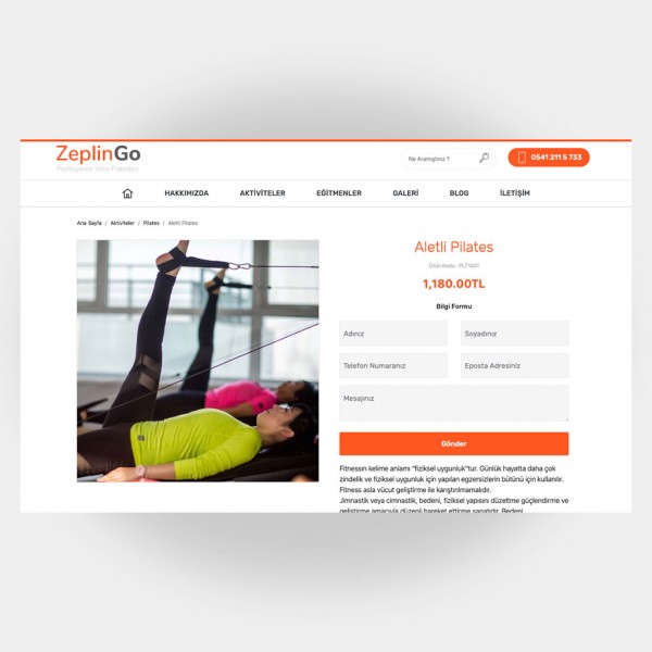 Spor Salonları Web Sitesi V6 3