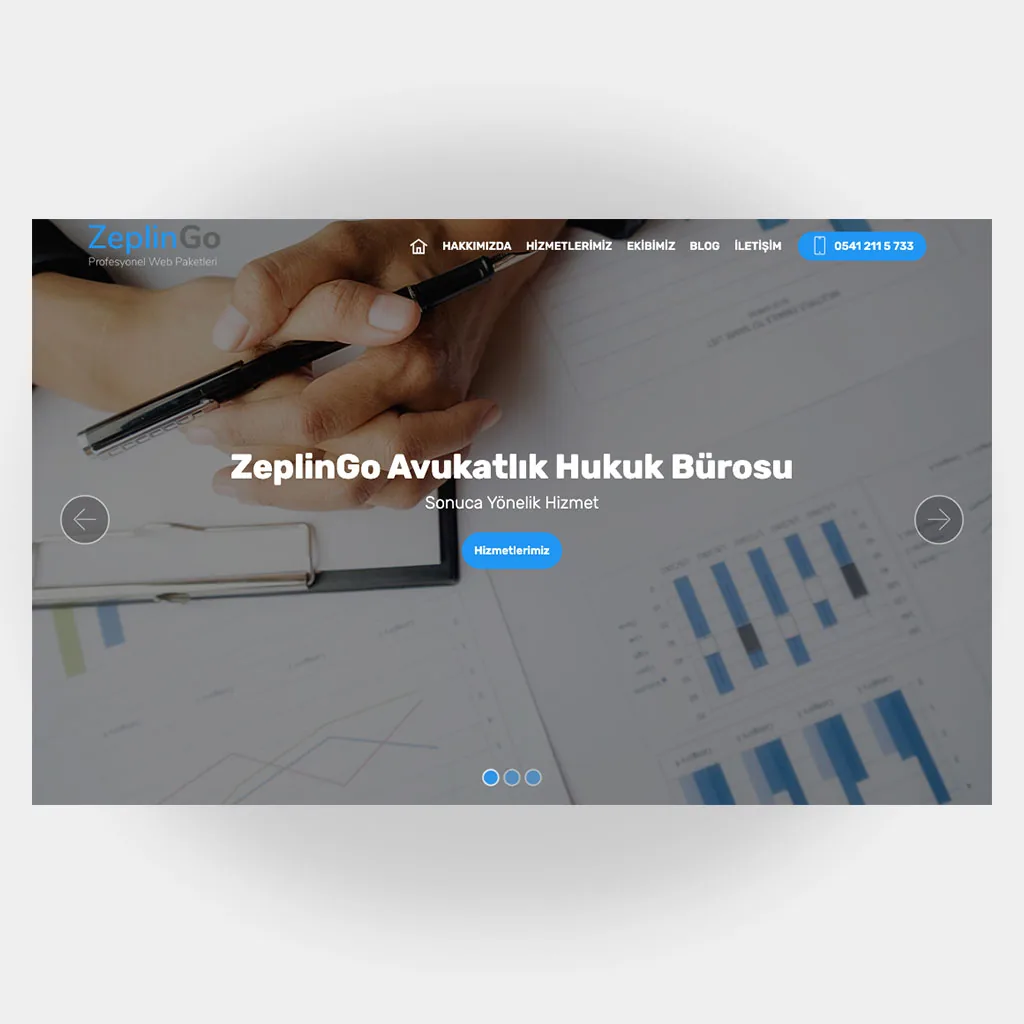 Avukat Hukuk Web Sitesi V4 ekran görüntüsü