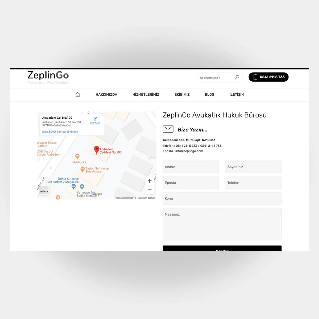 Avukat Hukuk Web Sitesi V6 ekran görüntüsü