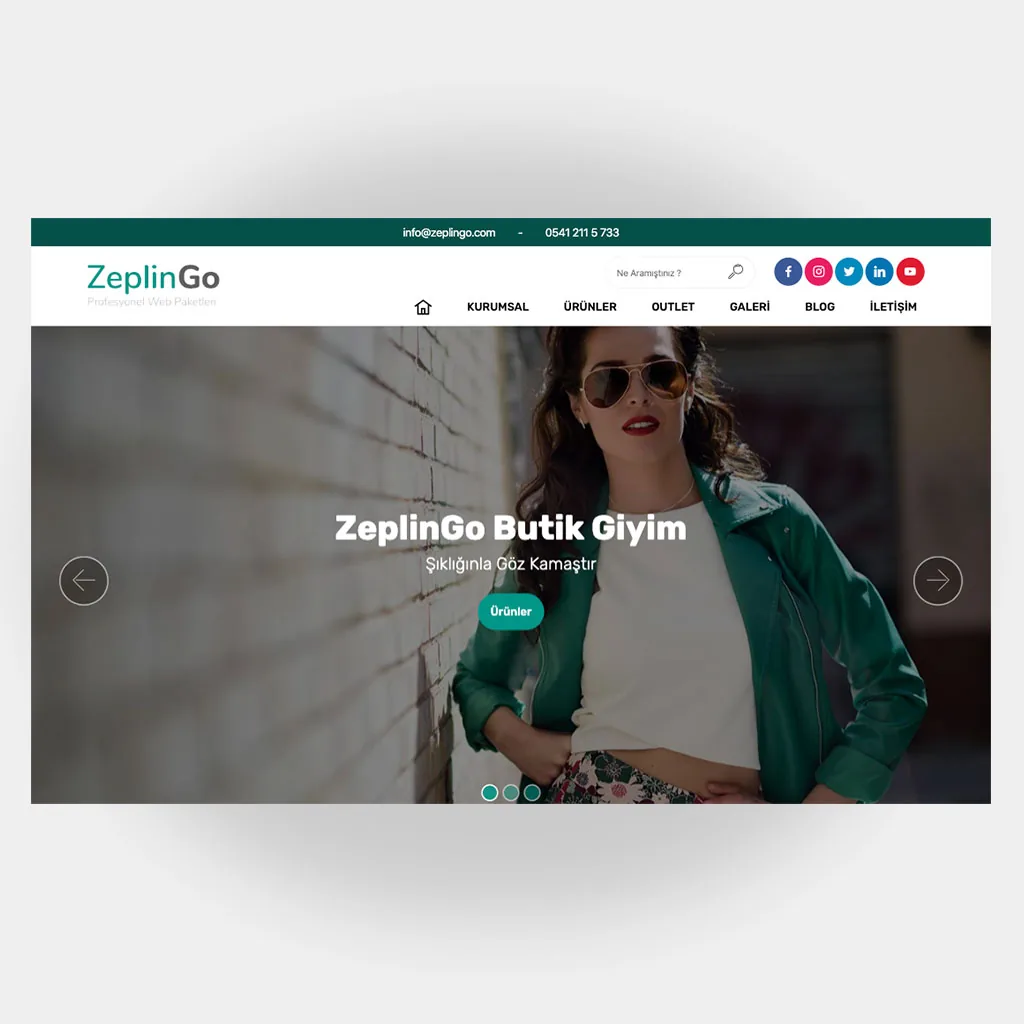 Tekstil Giyim Web Sitesi Tasarımı
