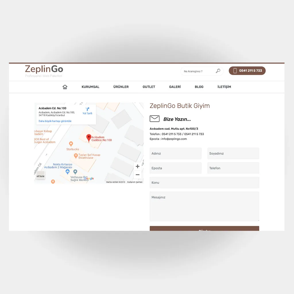 Tekstil Giyim Web Sitesi V2 ekran görüntüsü