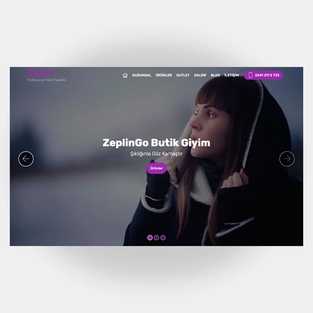 Tekstil Giyim Web Sitesi V4 ekran görüntüsü