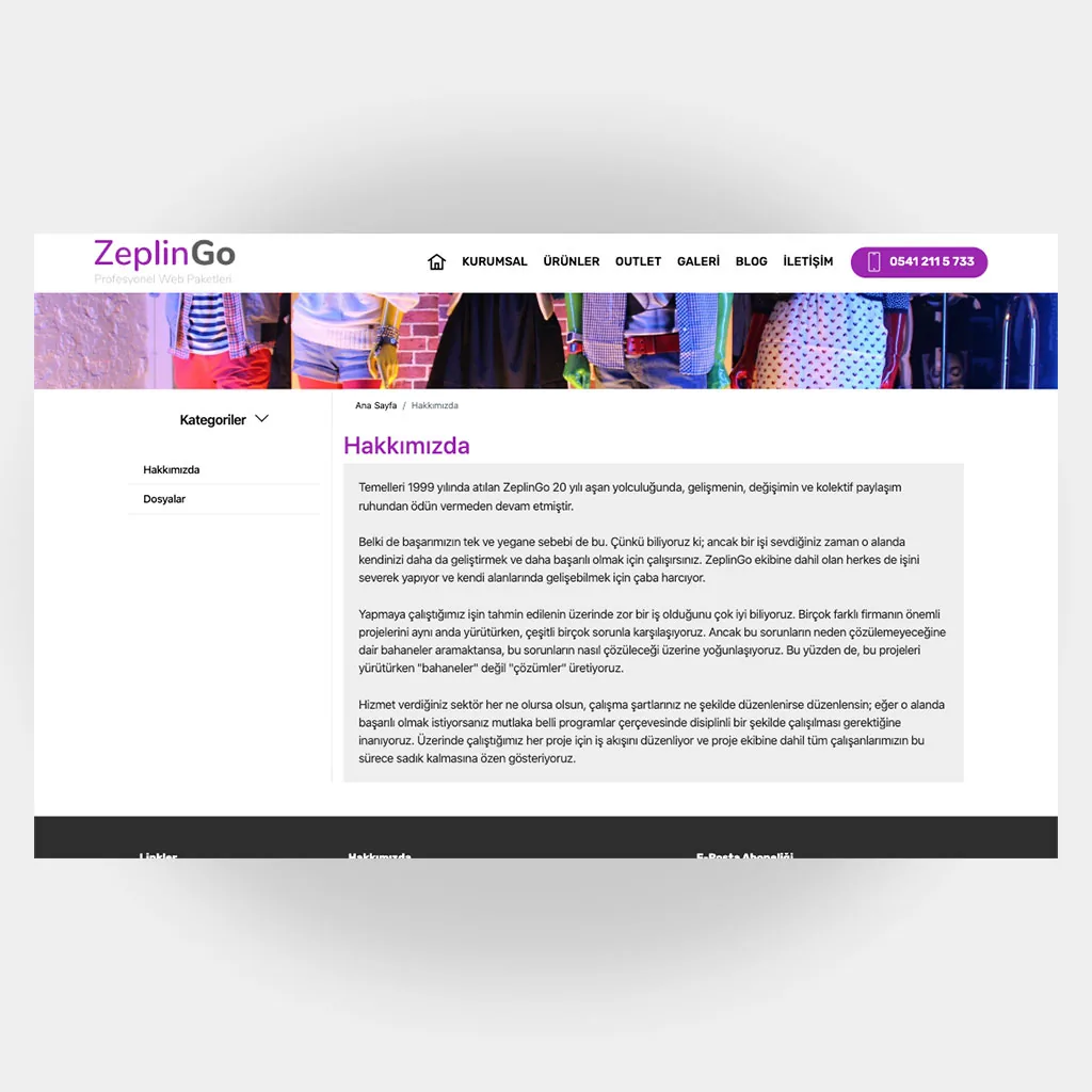 Tekstil Giyim Web Sitesi V4 ekran görüntüsü