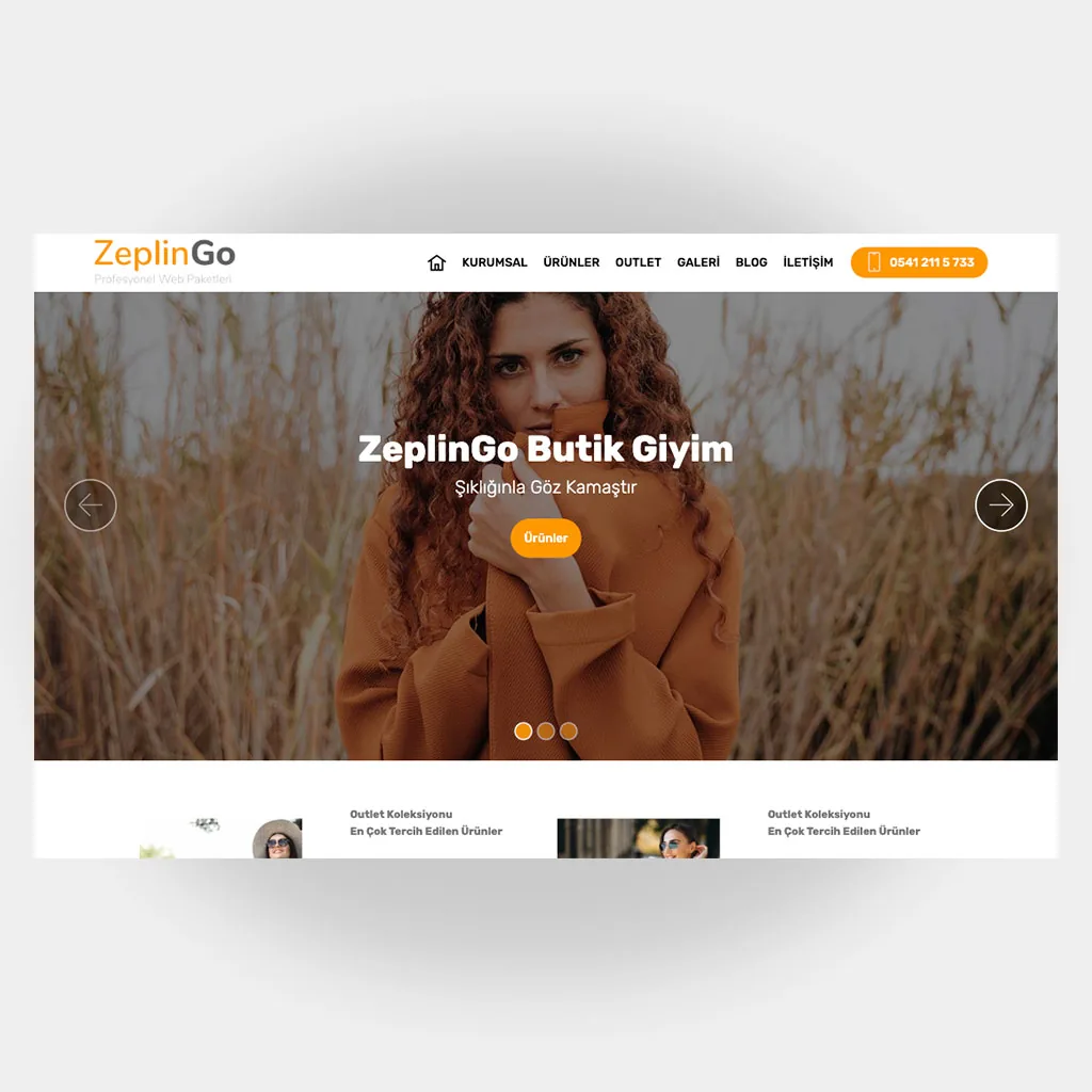 Tekstil Giyim Web Sitesi V5 ekran görüntüsü