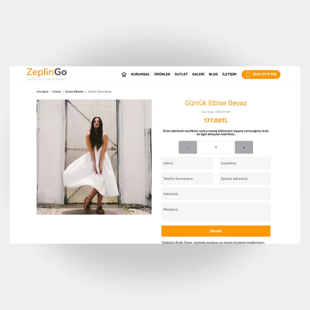 Tekstil Giyim Web Sitesi V5 ekran görüntüsü