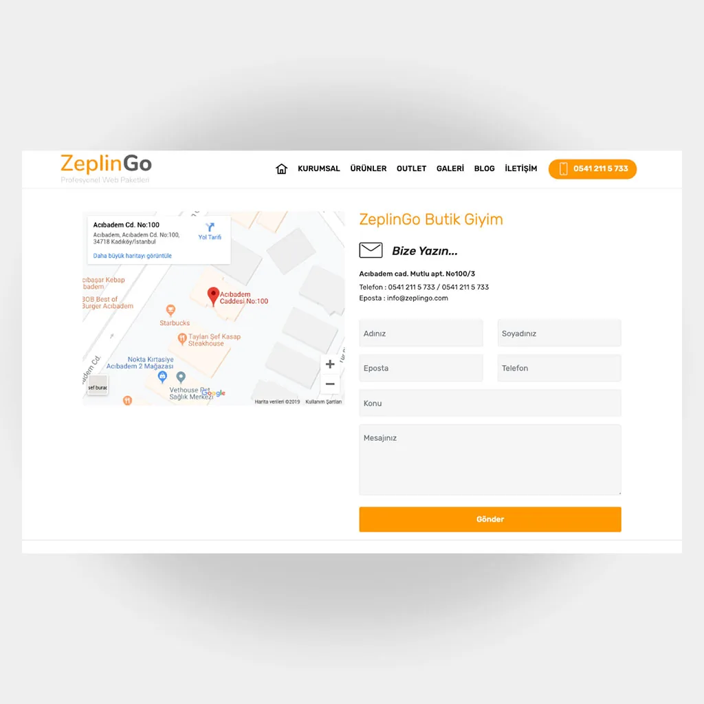 Tekstil Giyim Web Sitesi V5 ekran görüntüsü