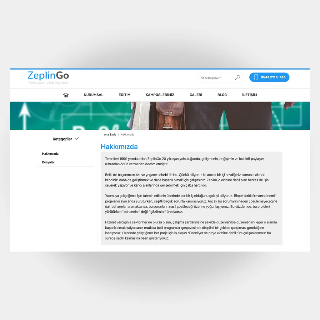 Eğitim Okul Web Sitesi V6 ekran görüntüsü