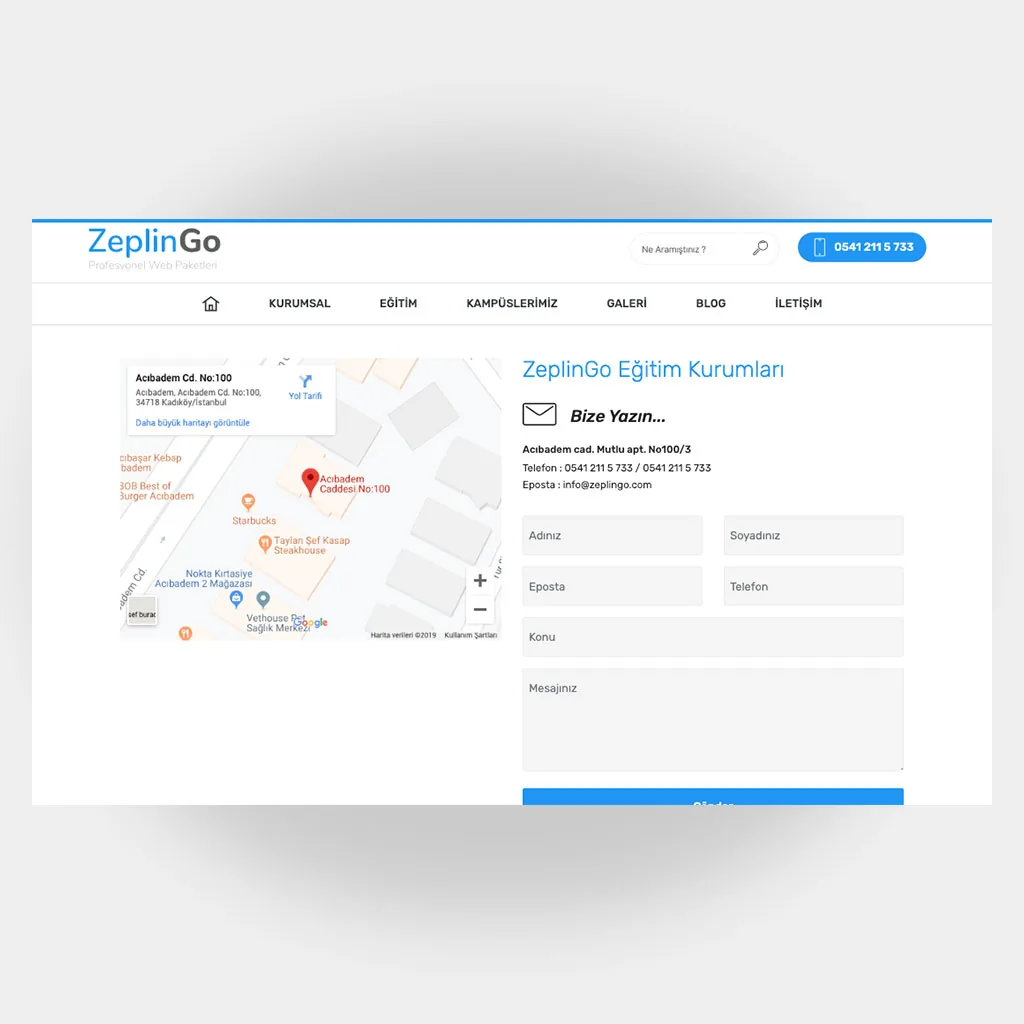 Eğitim Okul Web Sitesi V6 ekran görüntüsü