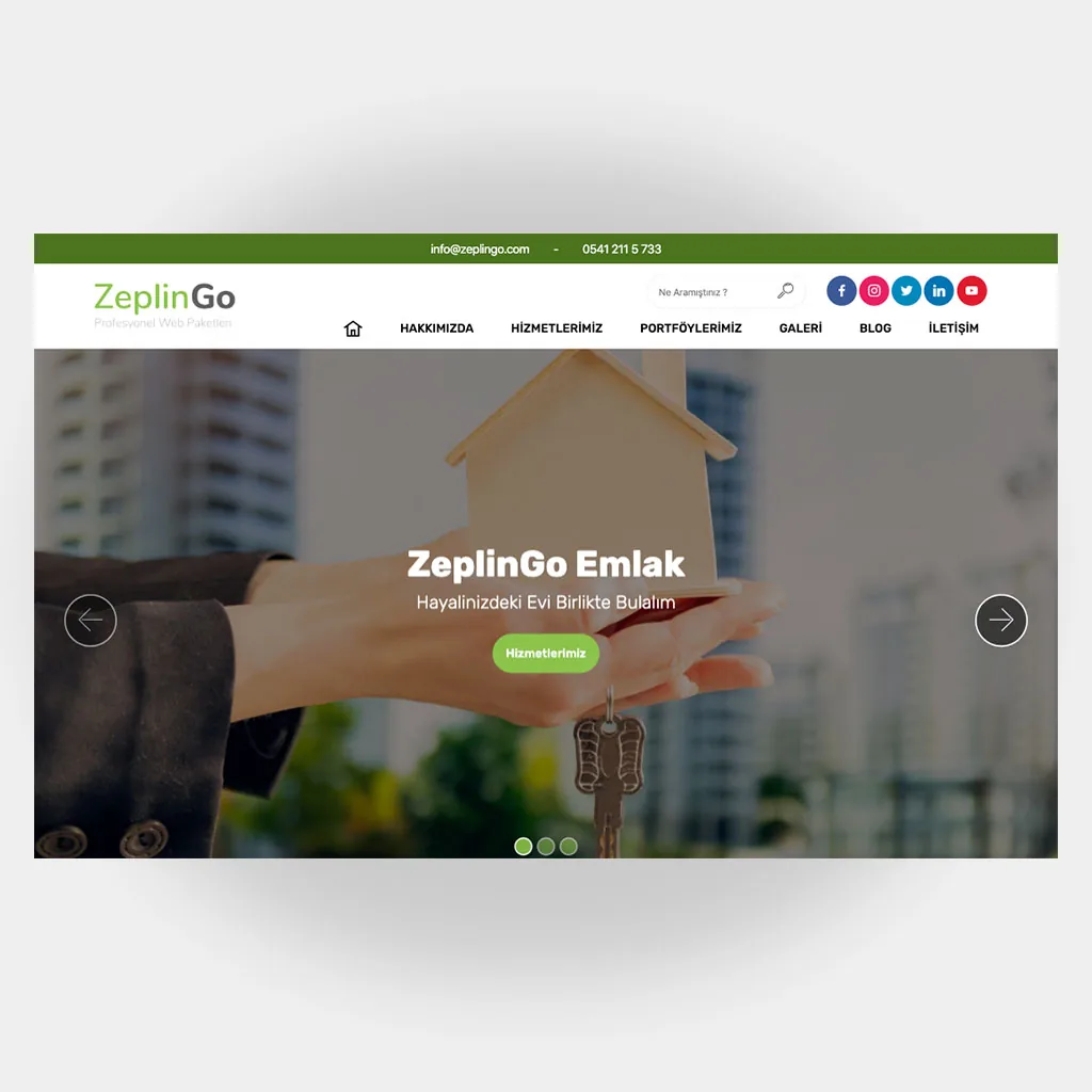 Emlakçı Web Sitesi Tasarımı