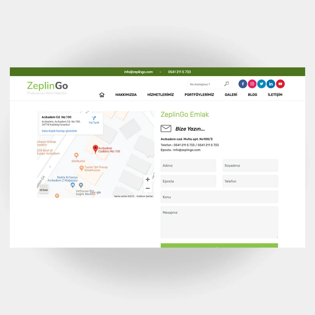 Emlakçı Web Sitesi V1 ekran görüntüsü