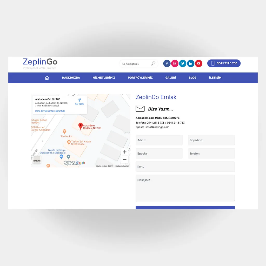 Emlakçı Web Sitesi V3 ekran görüntüsü