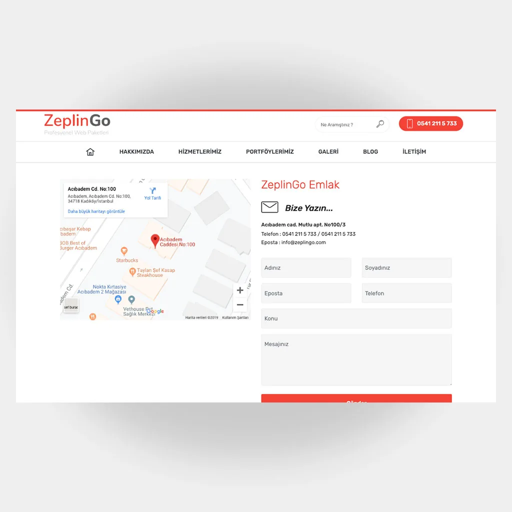 Emlakçı Web Sitesi V6 ekran görüntüsü