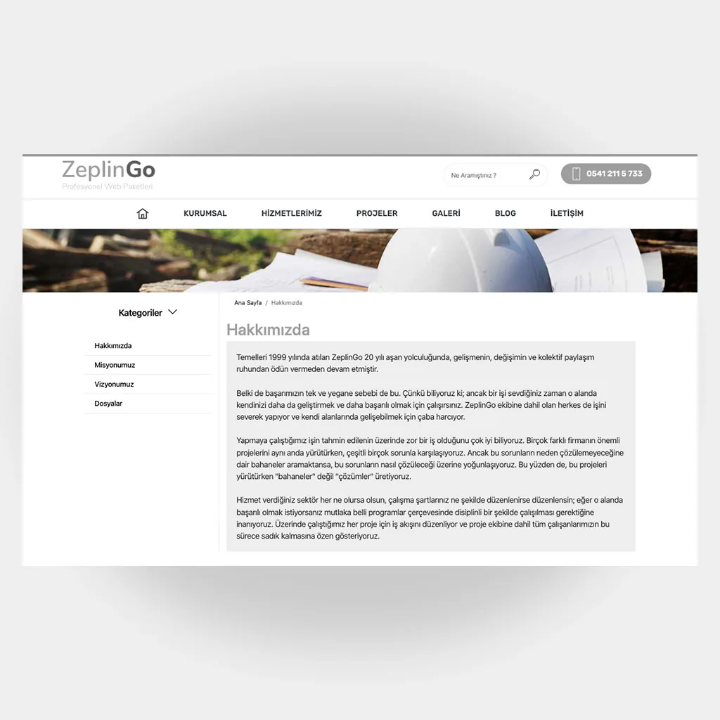 İnşaat Mimarlık Web Sitesi V2 ekran görüntüsü