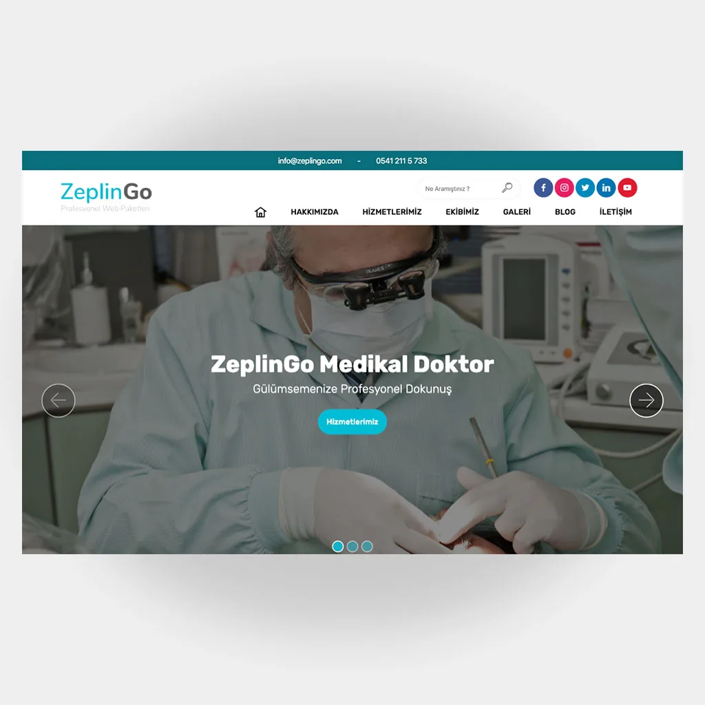 Medikal Doktor Web Sitesi Tasarımı