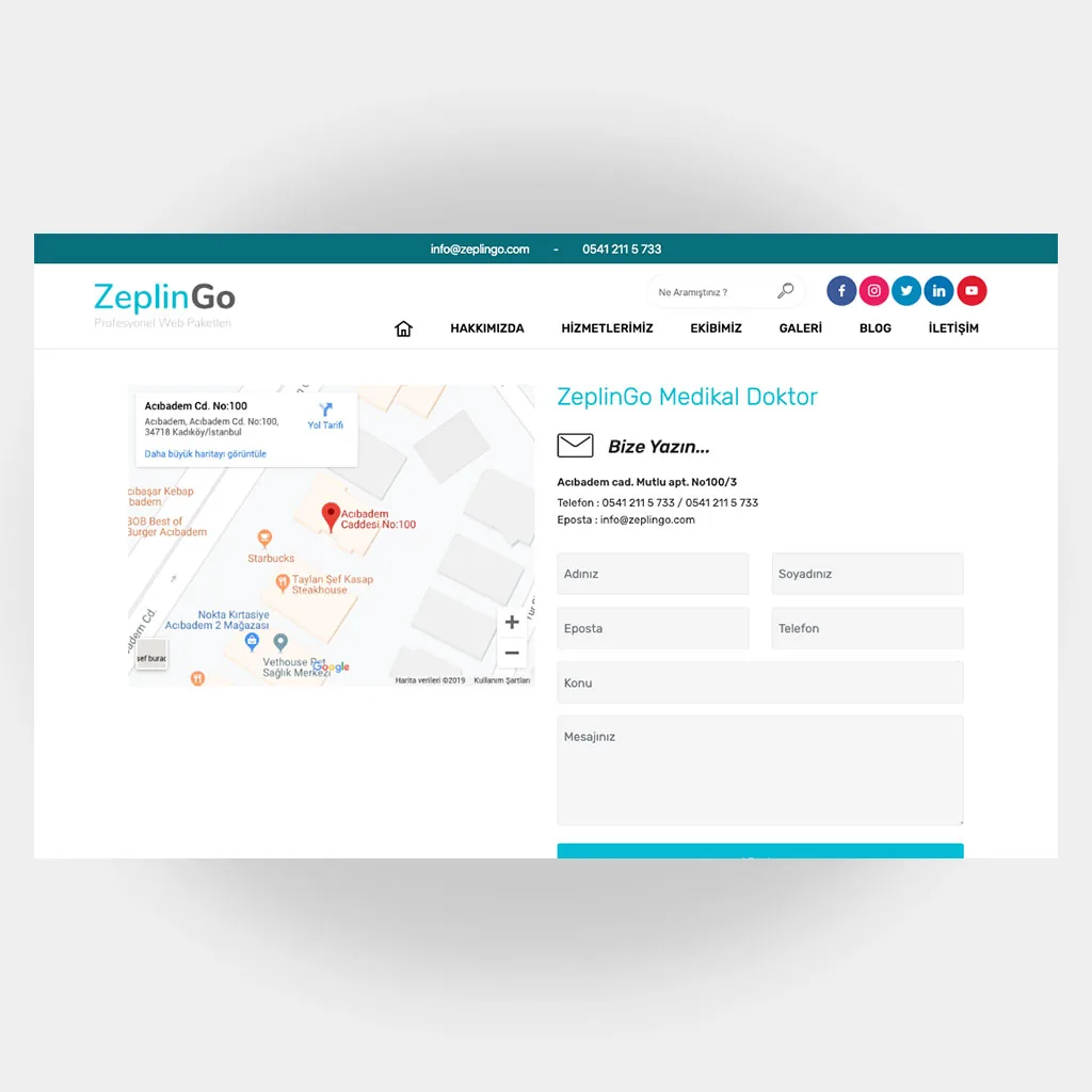 Medikal Doktor Web Sitesi V1 ekran görüntüsü