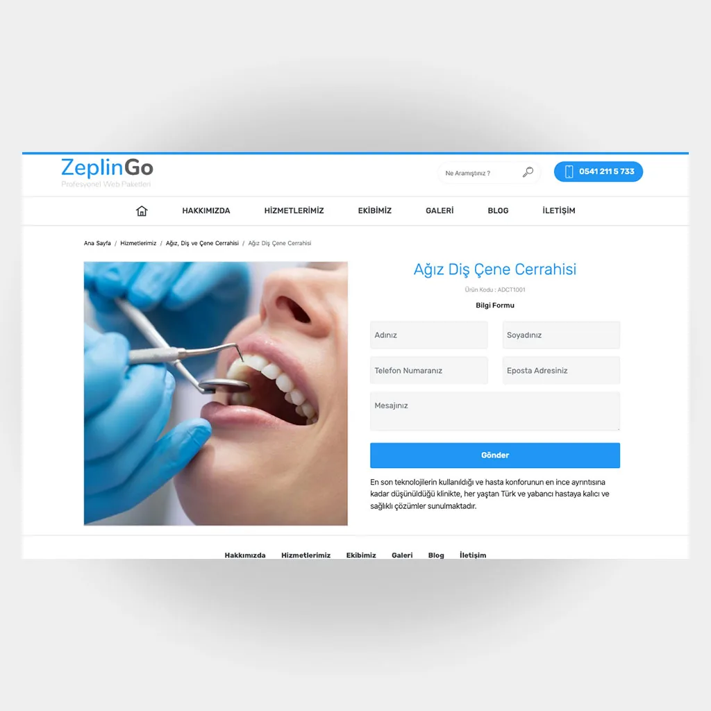 Medikal Doktor Web Sitesi V2 ekran görüntüsü