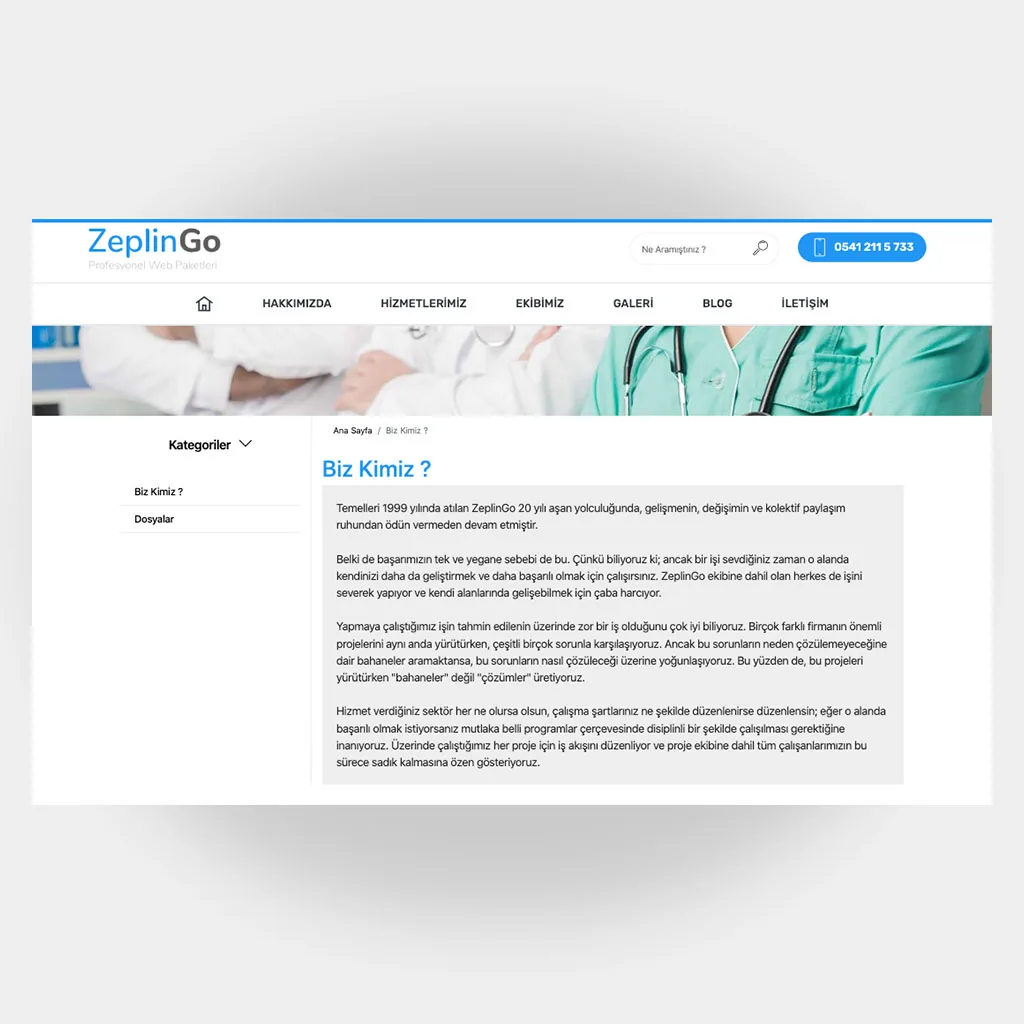 Medikal Doktor Web Sitesi V2 ekran görüntüsü