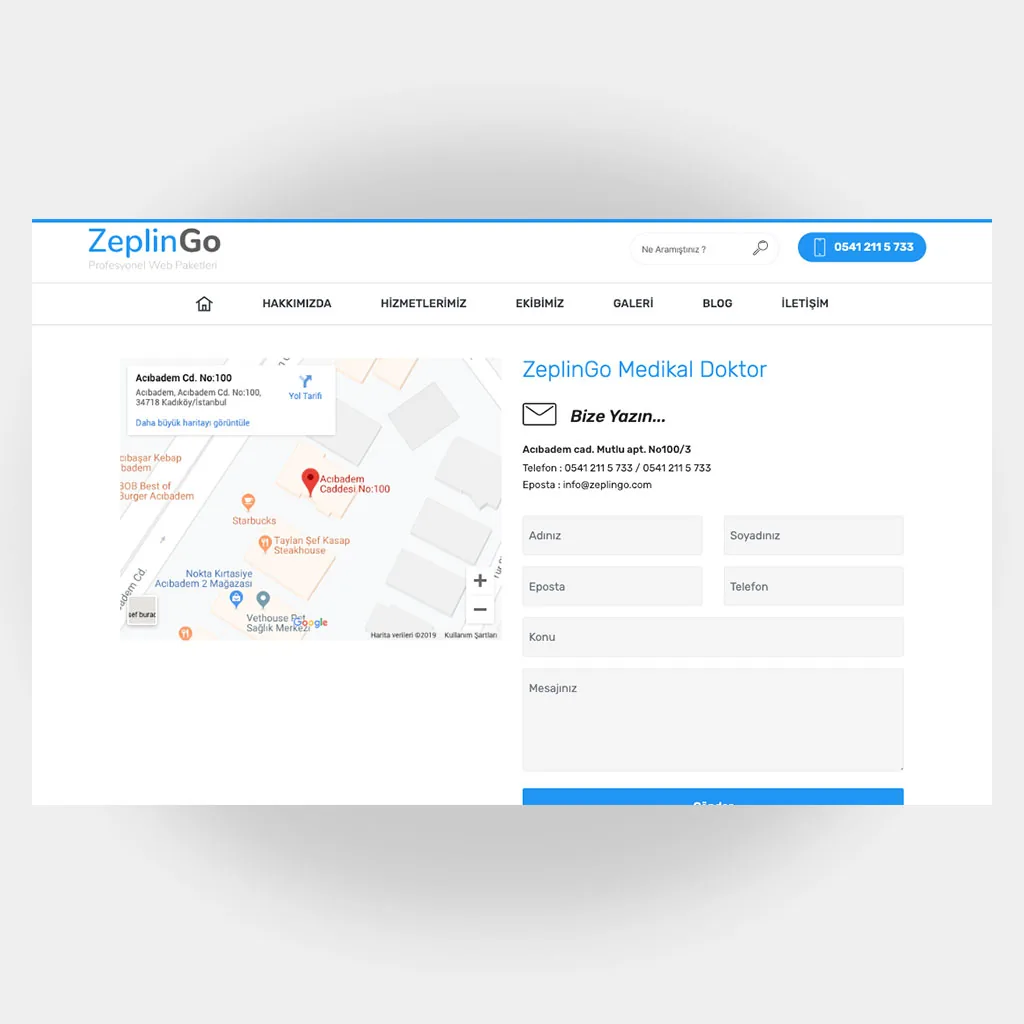 Medikal Doktor Web Sitesi V2 ekran görüntüsü