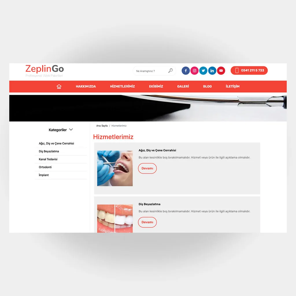 Medikal Doktor Web Sitesi V3 ekran görüntüsü