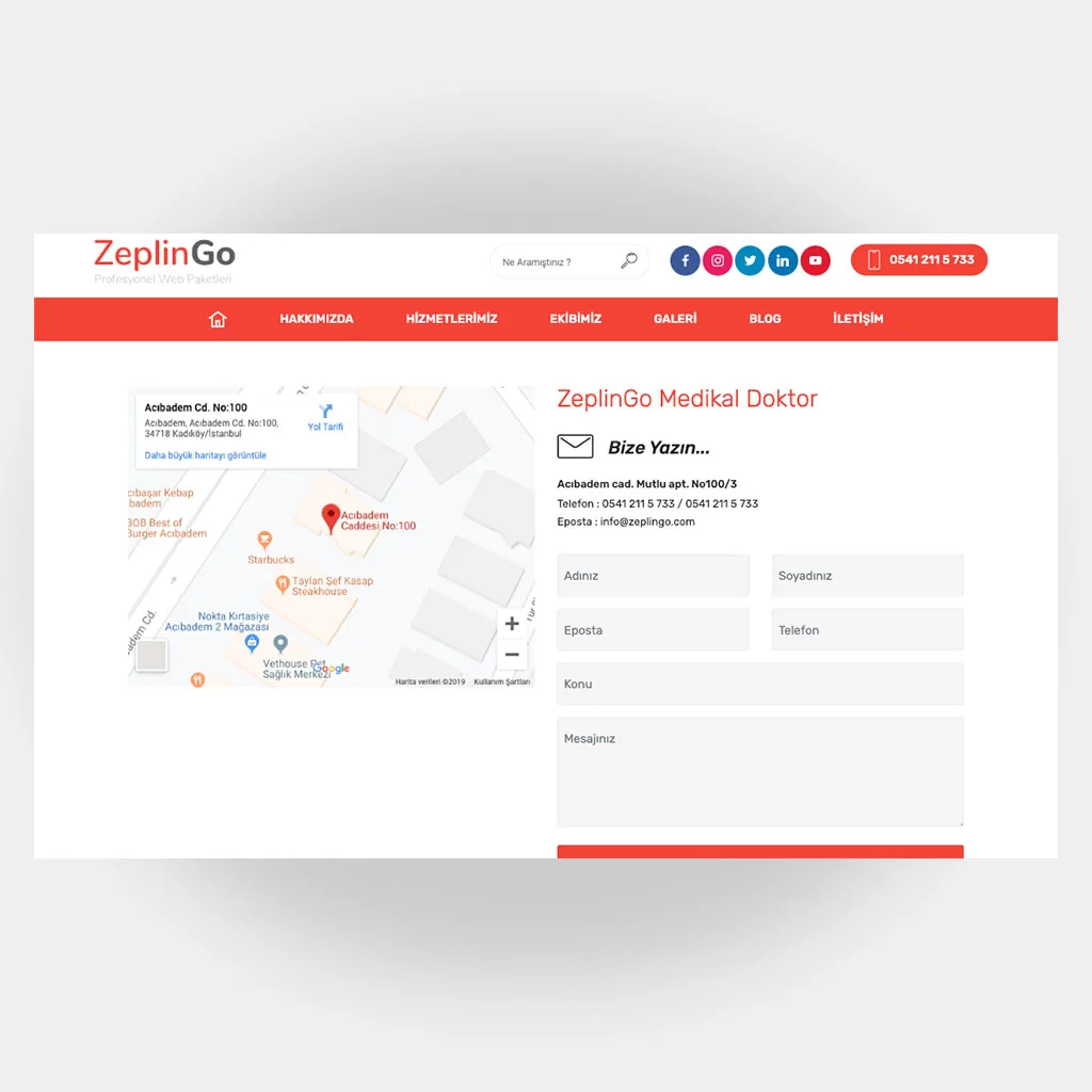 Medikal Doktor Web Sitesi V3 ekran görüntüsü