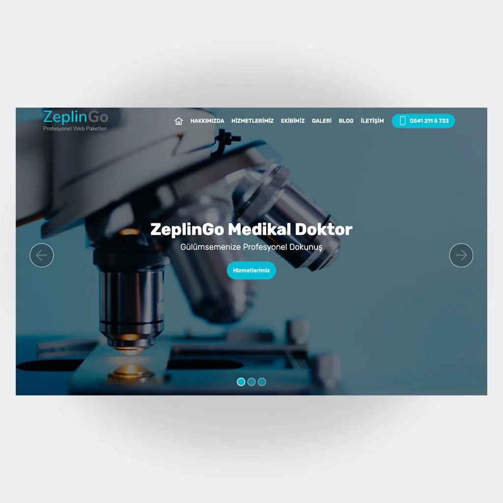 Medikal Doktor Web Sitesi V4 tasarım önizlemesi