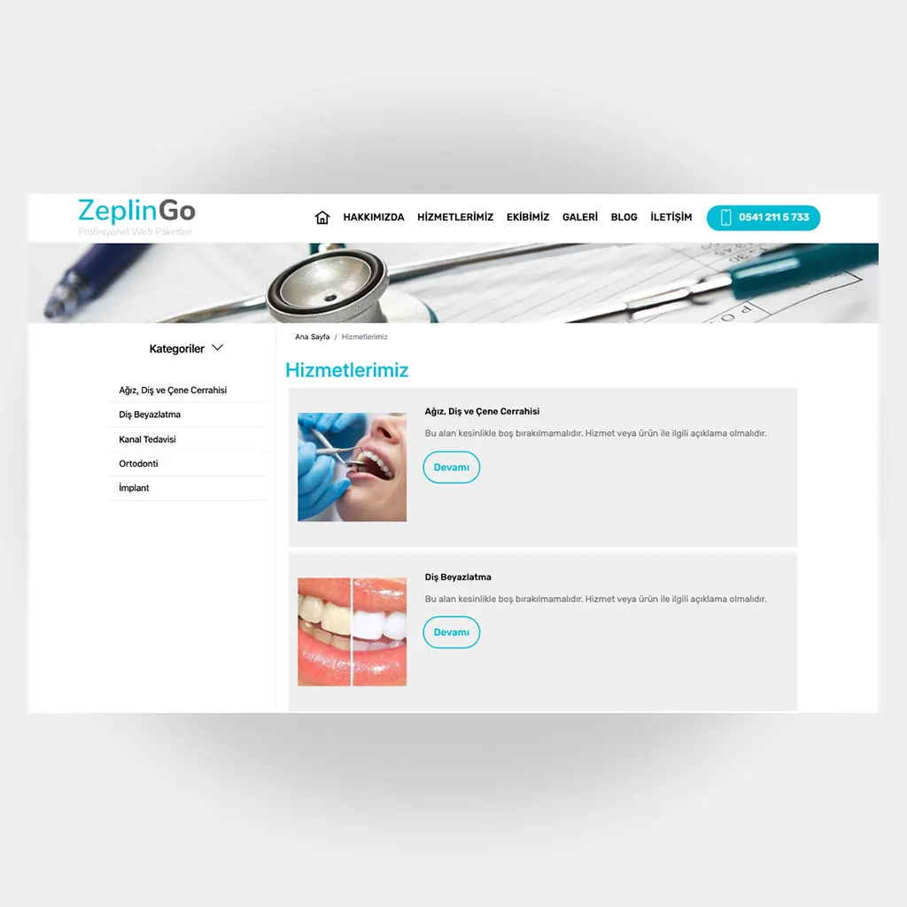 Medikal Doktor Web Sitesi V4 ekran görüntüsü