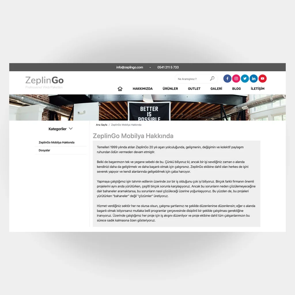 Mobilyacı Web Sitesi V1 ekran görüntüsü