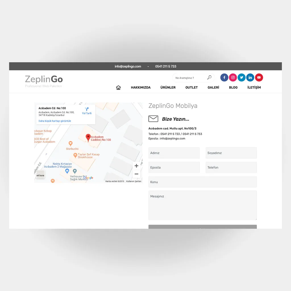 Mobilyacı Web Sitesi V1 ekran görüntüsü
