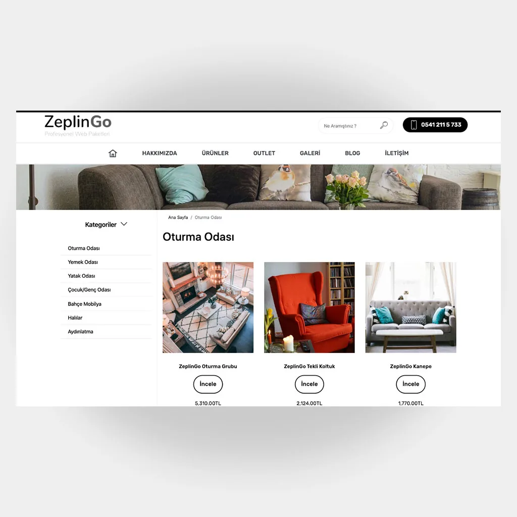 Mobilyacı Web Sitesi V2 ekran görüntüsü