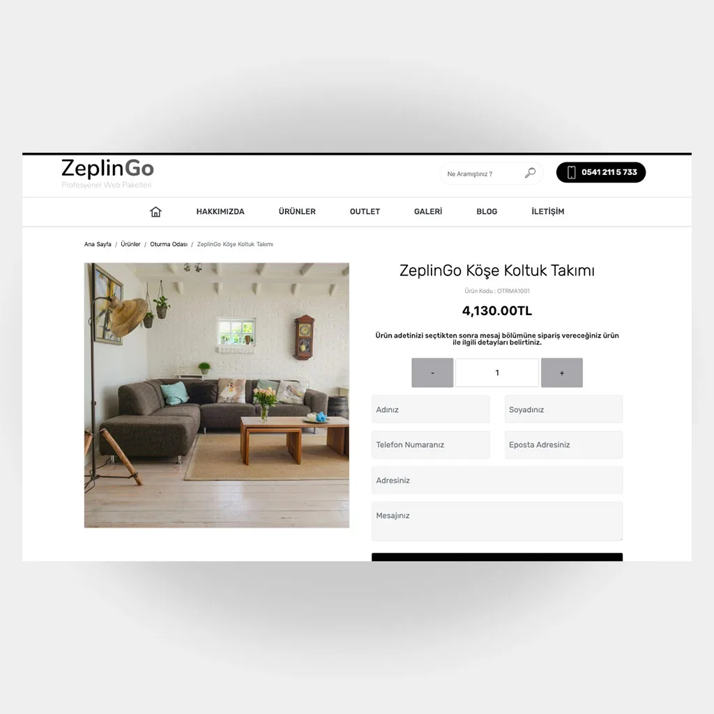Mobilyacı Web Sitesi V2 ekran görüntüsü