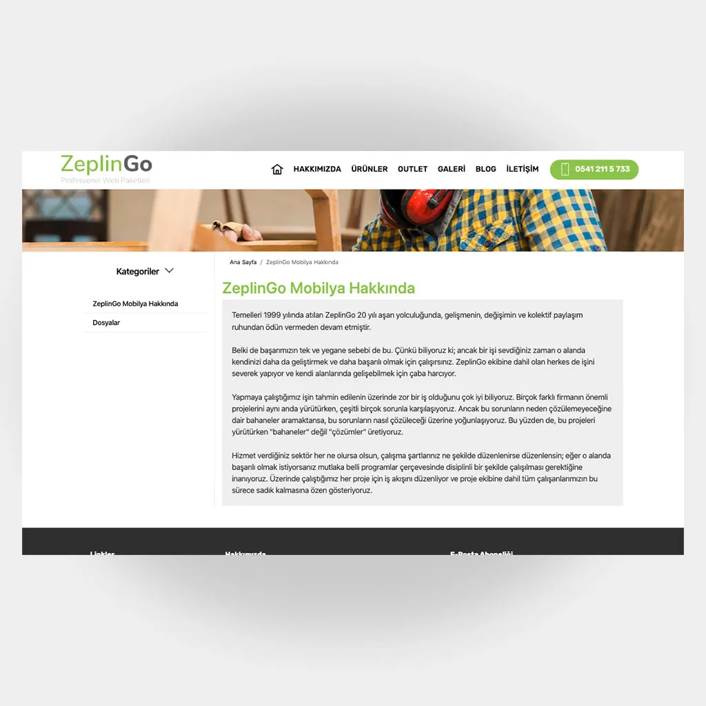 Mobilyacı Web Sitesi V4 ekran görüntüsü