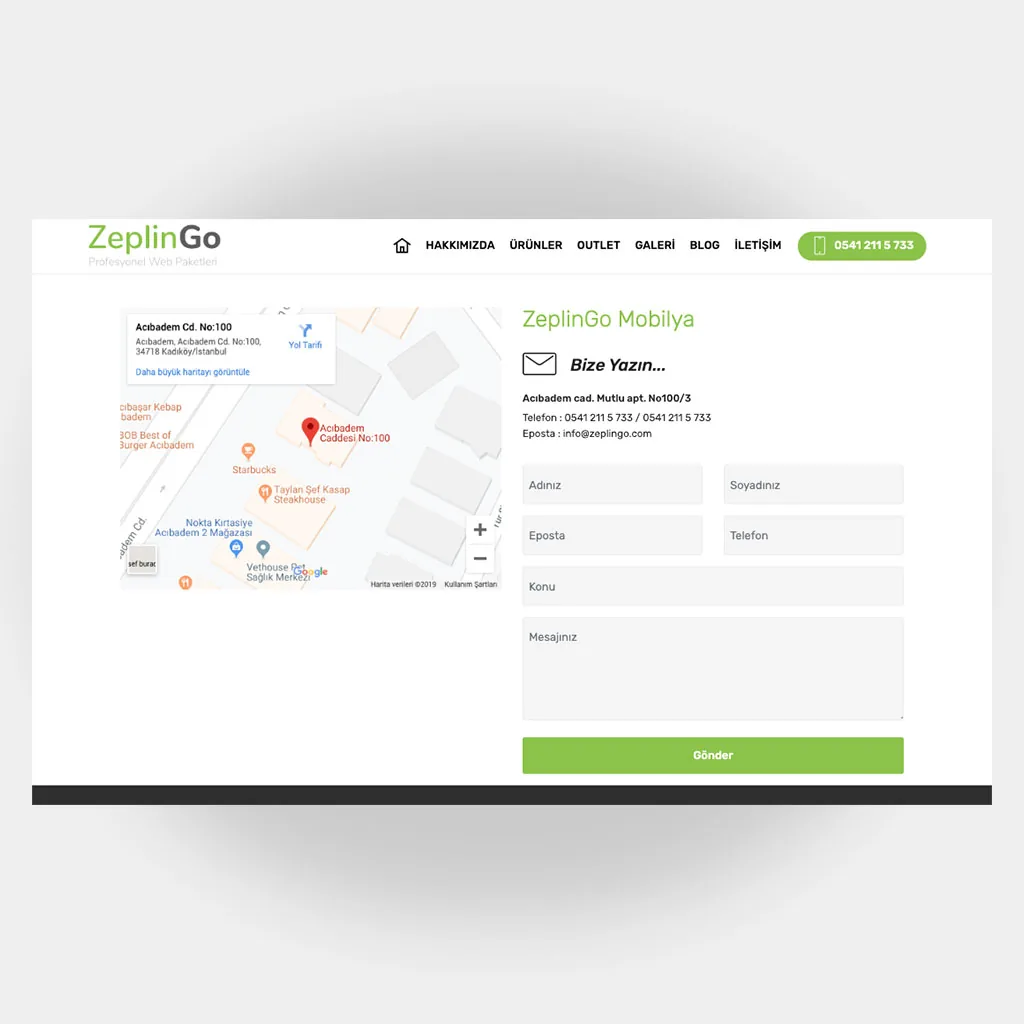 Mobilyacı Web Sitesi V4 ekran görüntüsü