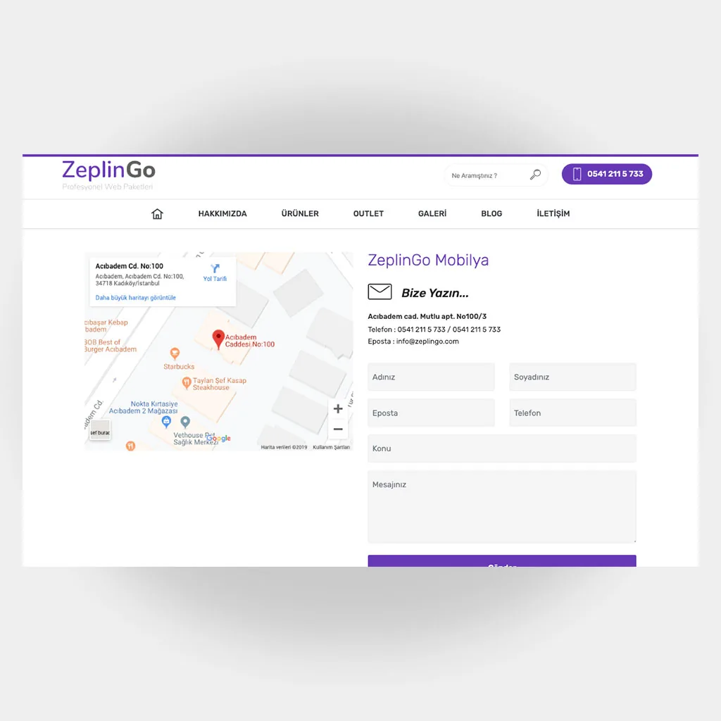 Mobilyacı Web Sitesi V6 ekran görüntüsü