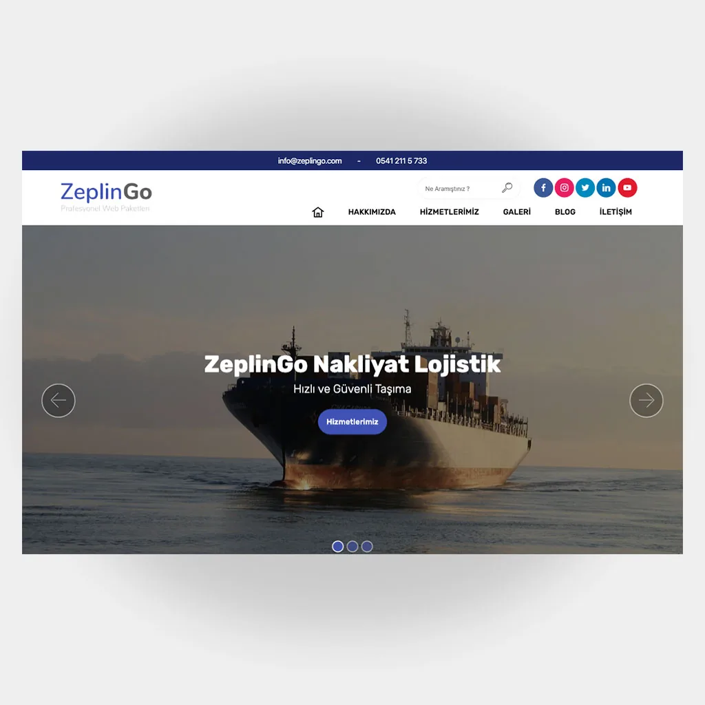 Nakliyat Web Sitesi Tasarımı
