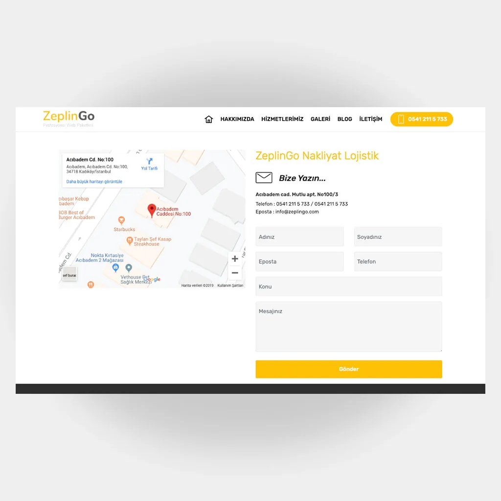 Nakliyat Web Sitesi V4 ekran görüntüsü