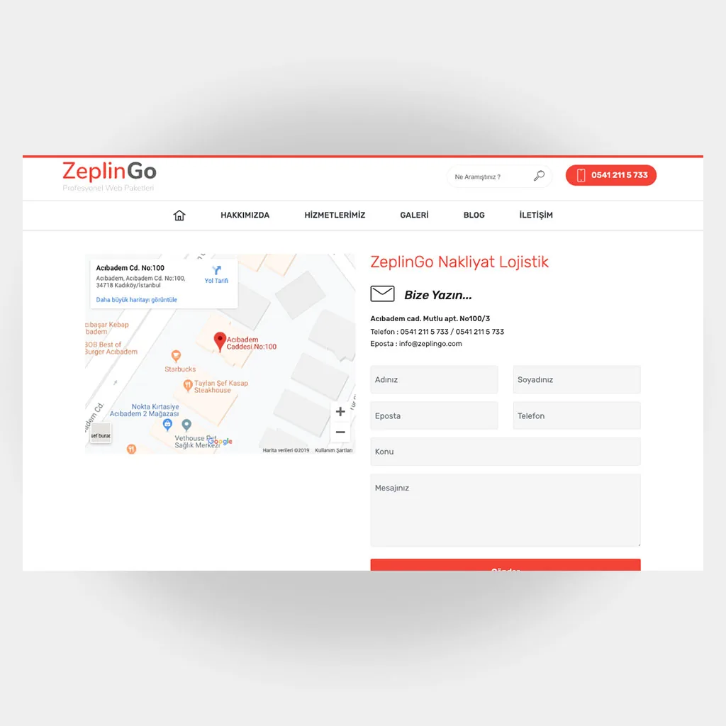 Nakliyat Web Sitesi V6 ekran görüntüsü