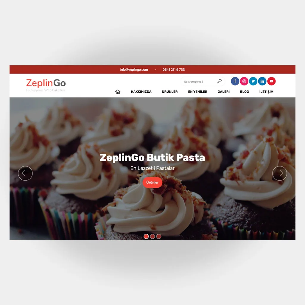 Pastacı Web Sitesi Tasarımı