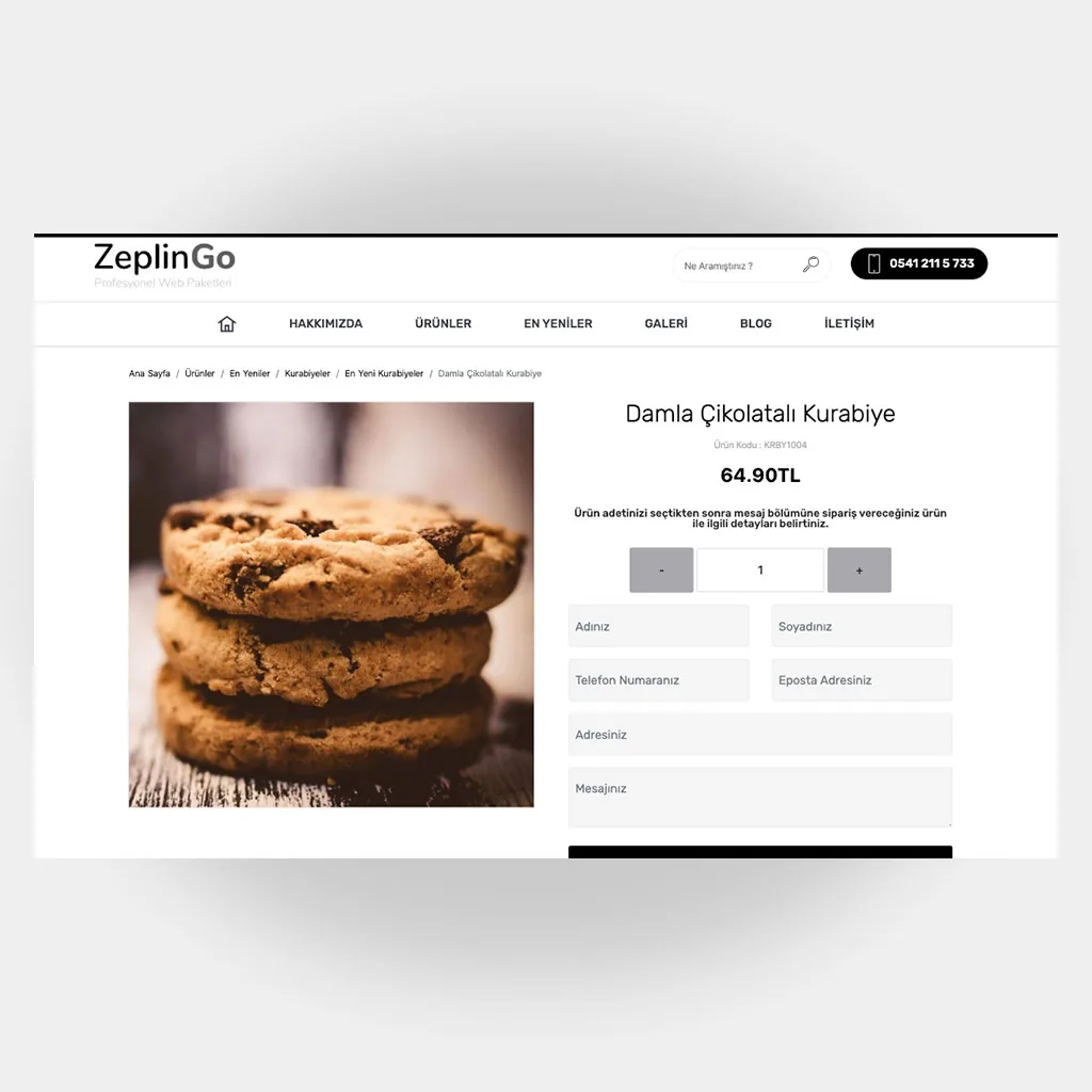 Pastacı Web Sitesi V6 ekran görüntüsü
