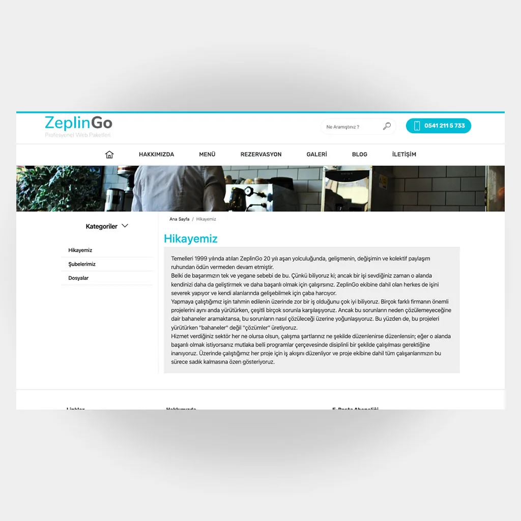 Restoran Web Sitesi V6 ekran görüntüsü