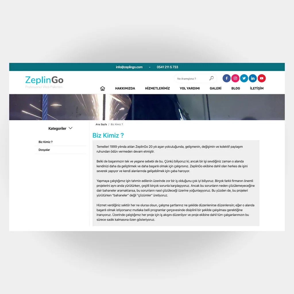 Tamir Servis Web Sitesi V1 ekran görüntüsü