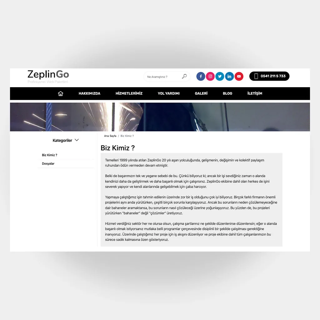 Tamir Servis Web Sitesi V3 ekran görüntüsü