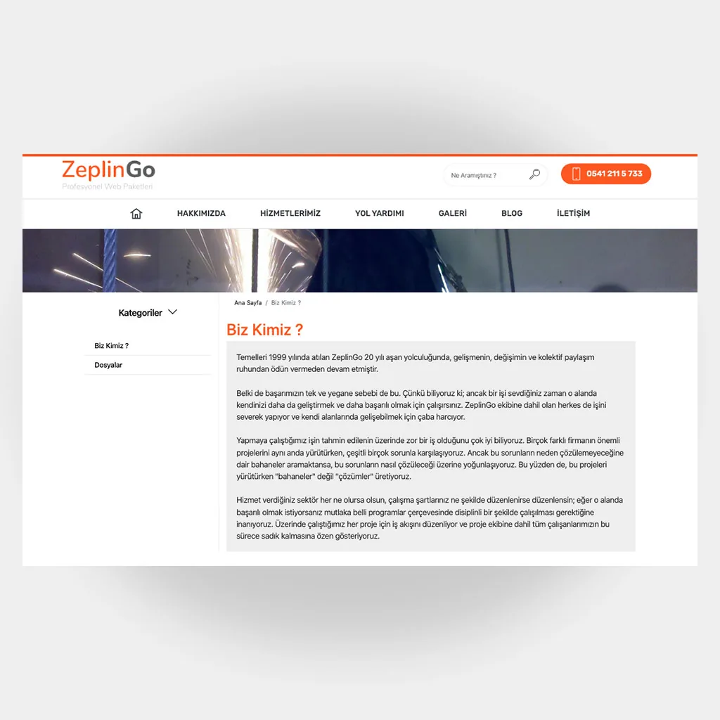 Tamir Servis Web Sitesi V6 ekran görüntüsü