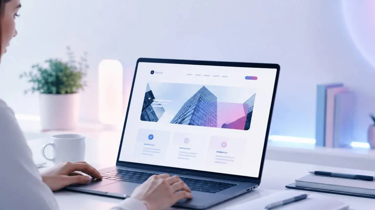 Kurumsal web sitesi paketleri için modern arayüz tasarımı