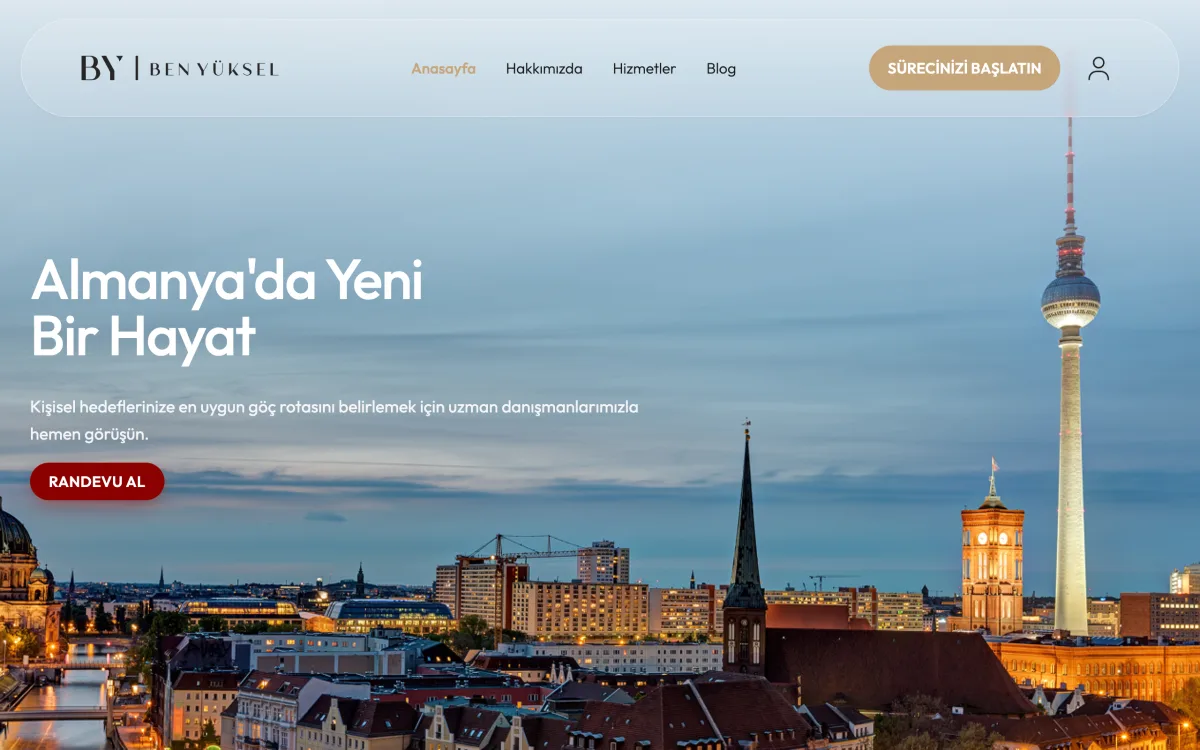 Ben Yüksel web sitesi referansı