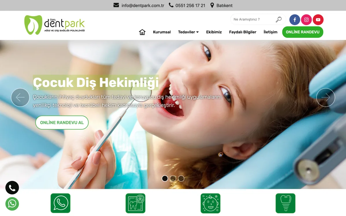Dentpark web sitesi referansı