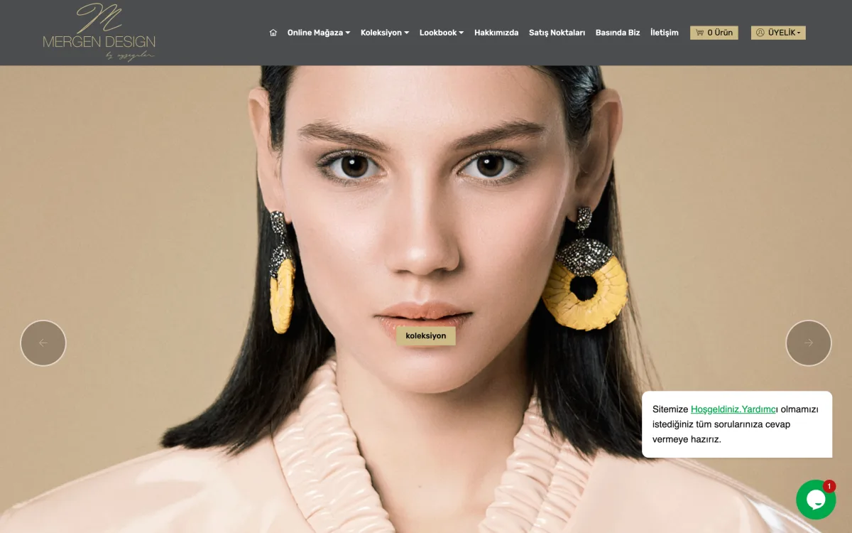 Mergen Design web sitesi referansı