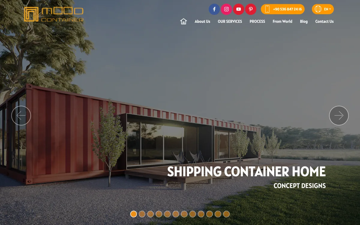 Mood Container web sitesi referansı