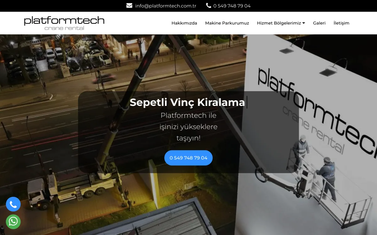 Platformtech web sitesi referansı