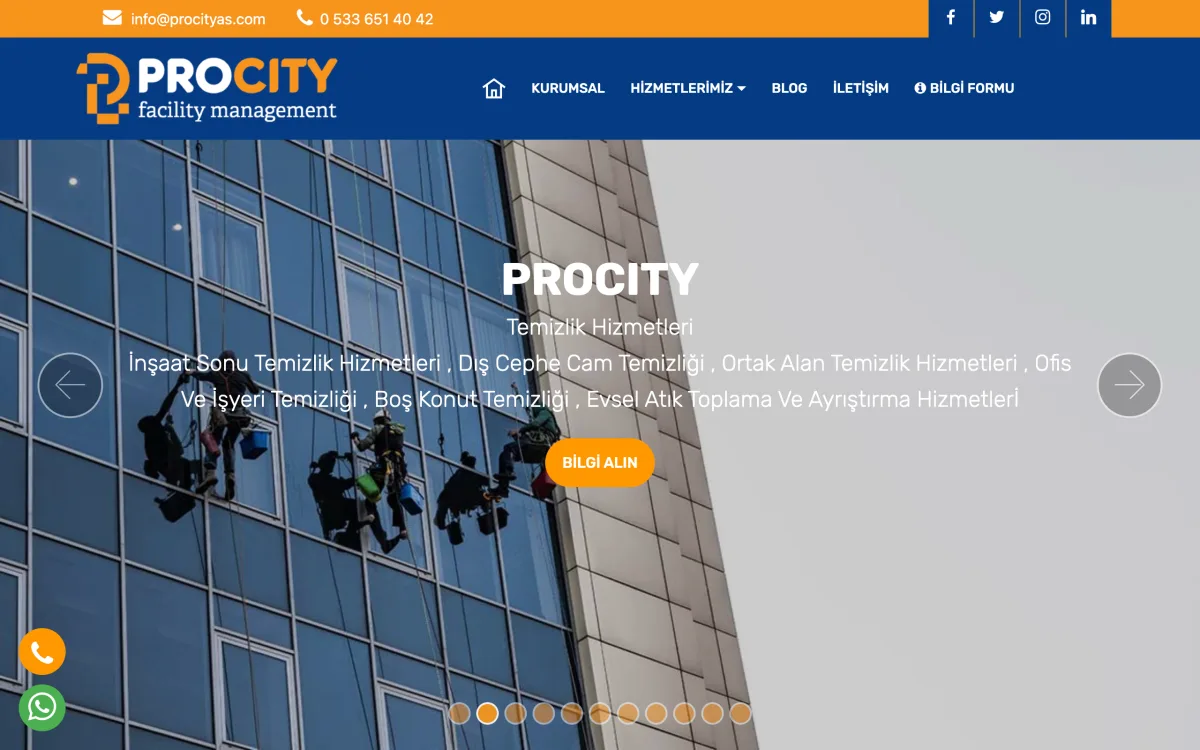 Procity web sitesi referansı
